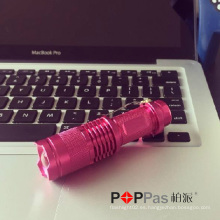 Poppas X1UV diseño clásico para la promoción regalo Telscopic Mini recargable 365nm Nichia UV LED linterna